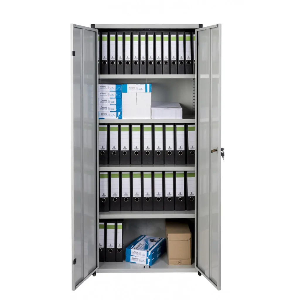 Kreher Maxi 80 Metallschrank 80x44x180 Grau abschließbar