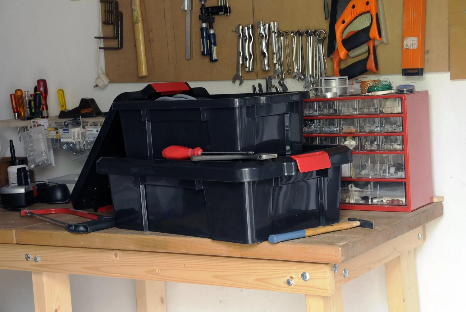 Iris Ohyama SK-430 Aufbewahrungsbox 43L schwarz 3er-Set