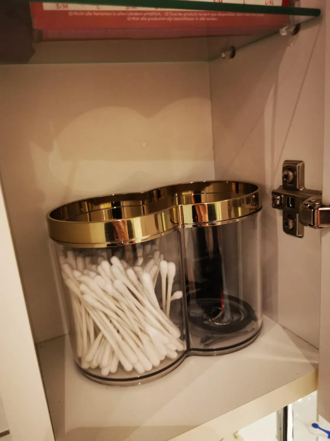 mDesign Kosmetikorganizer 2er-Set roségold stapelbar