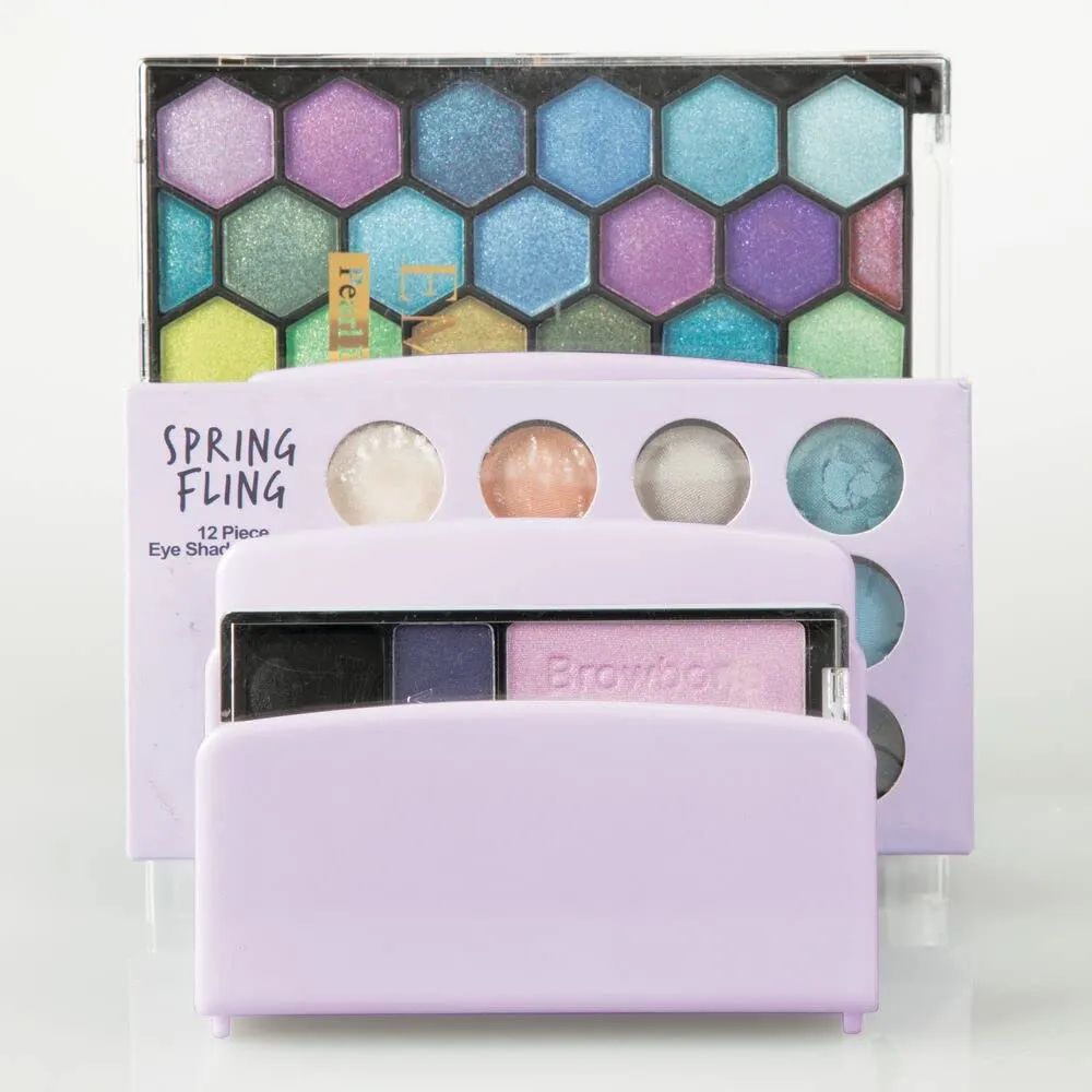 mDesign Kosmetik-Organizer 2er-Set Helllila 5 Fächer