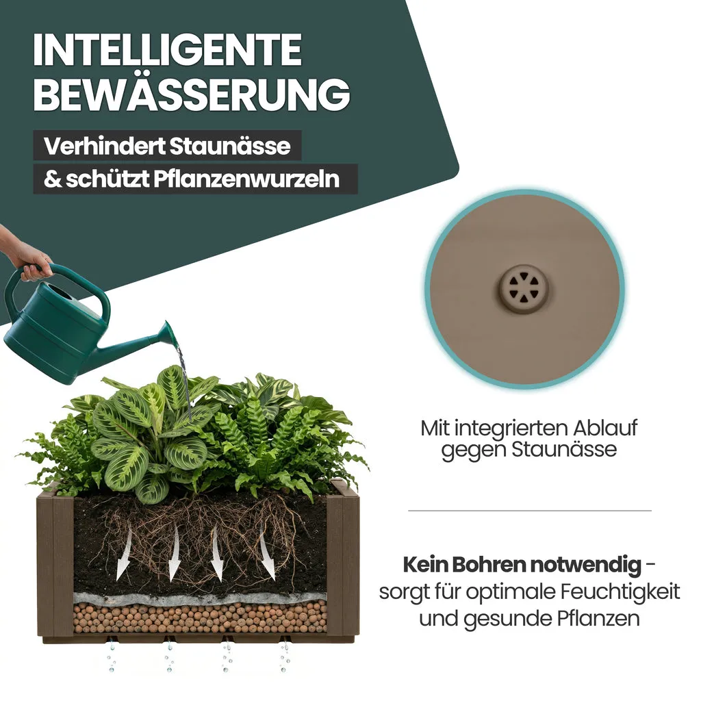 Kreher Ethica Pflanzkasten 80 cm Taupé breit 1 Stück