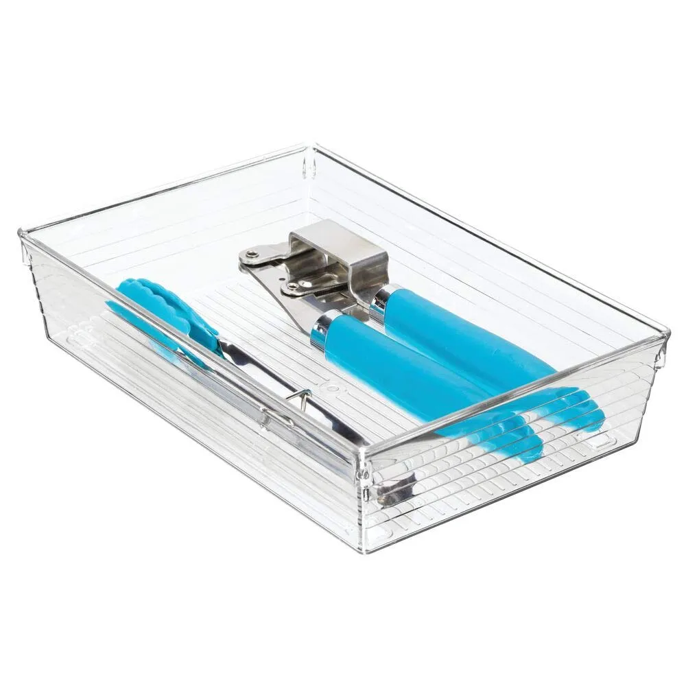 mDesign Schubladenkasten Besteckeinsatz transparent