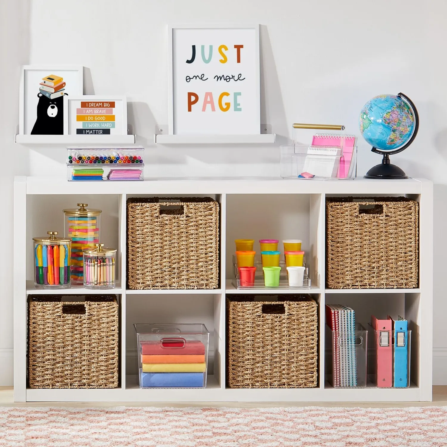 mDesign Seegraskorb Flechtmuster bambus 2er-Set
