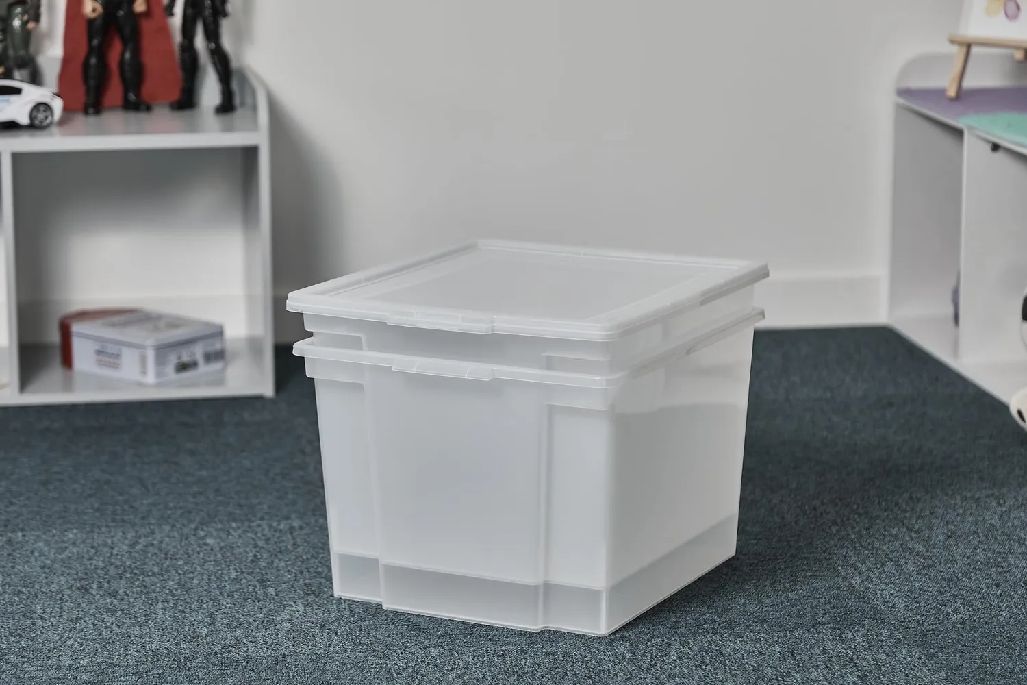 Iris Ohyama DDUSB-M Box 30 L 6er-Set transparent