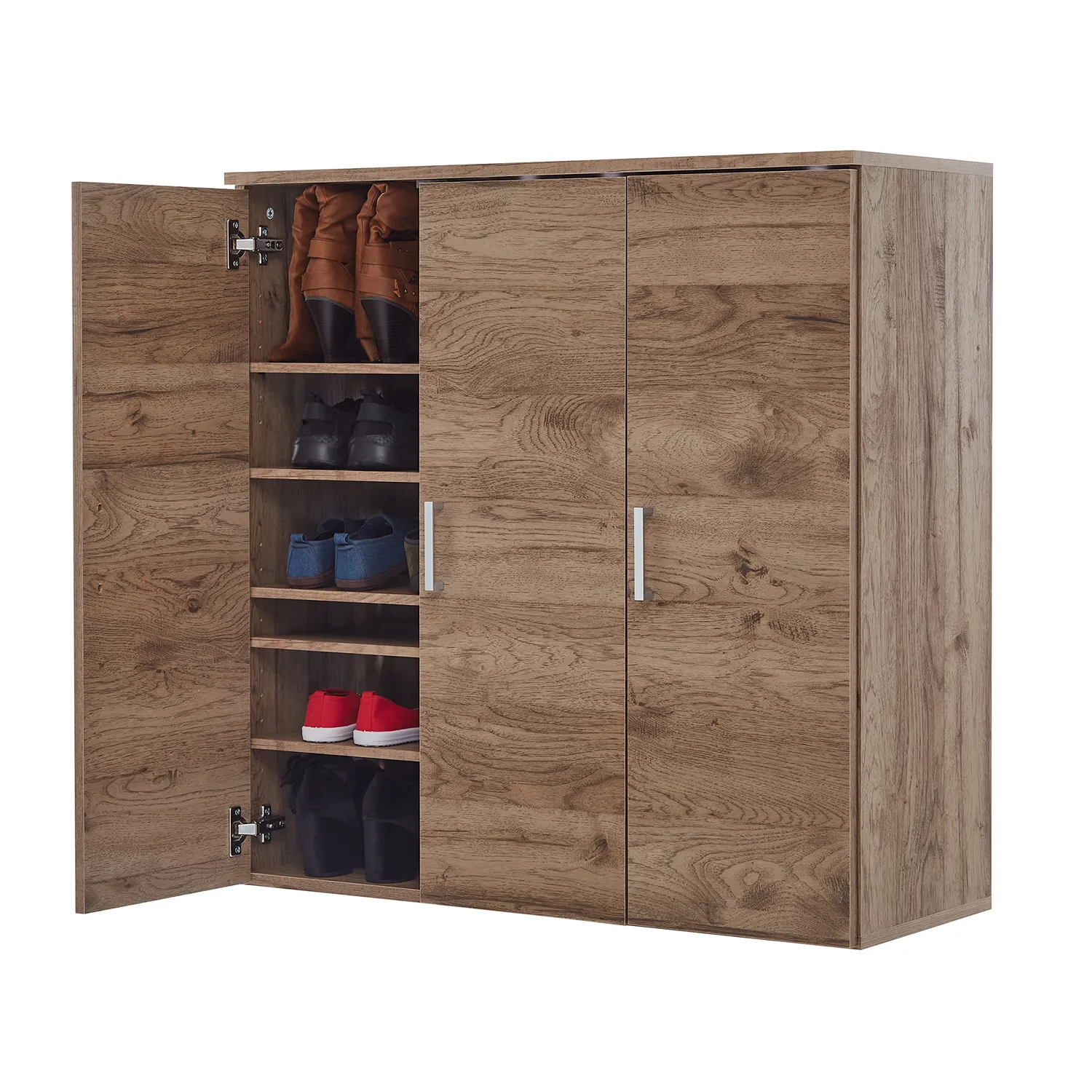 Iris Ohyama SR-6035 Schuhschrank 18 Paare hellbraun Holz
