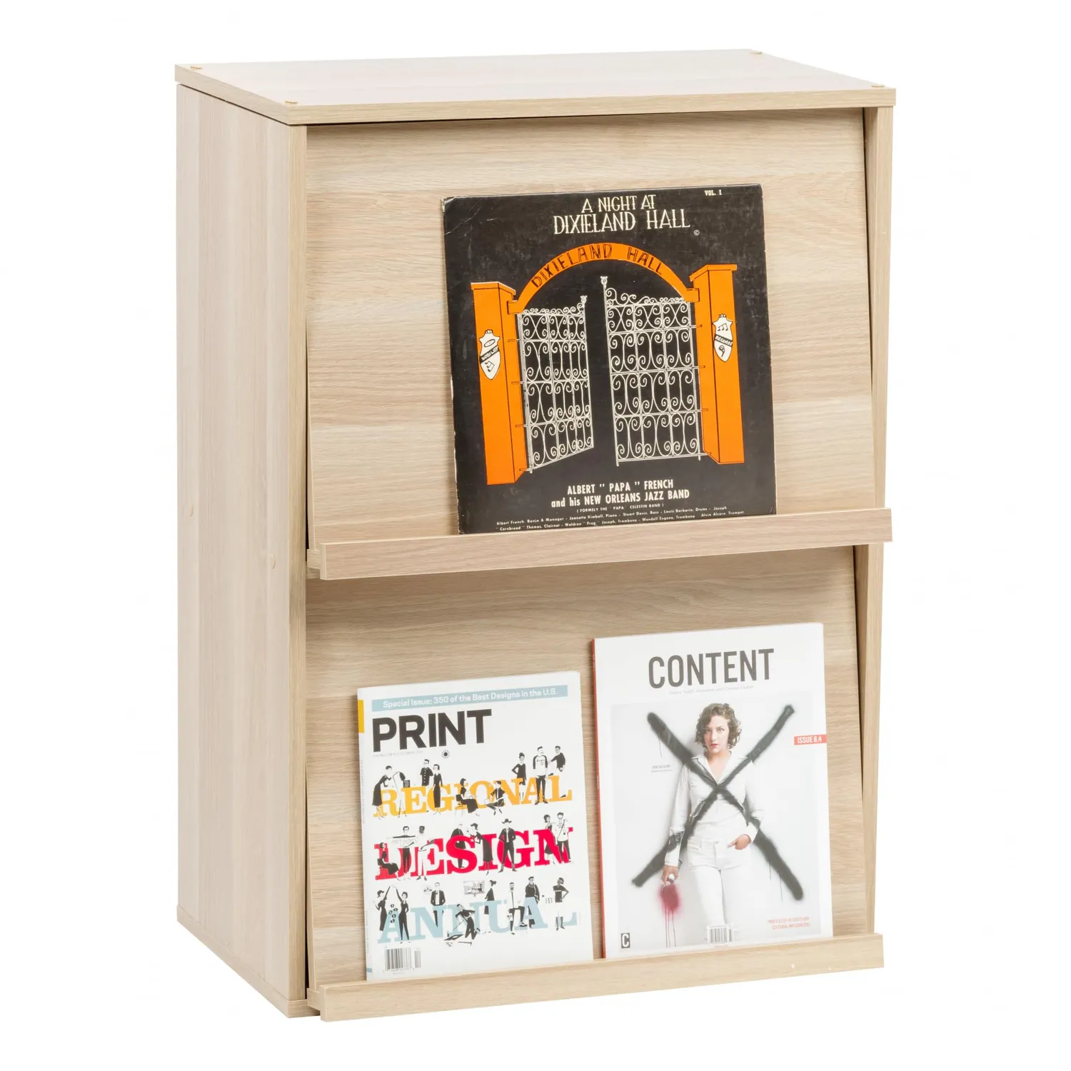 Iris Ohyama CFR-9060 Regal 6 Fächer Hellbraun Holz