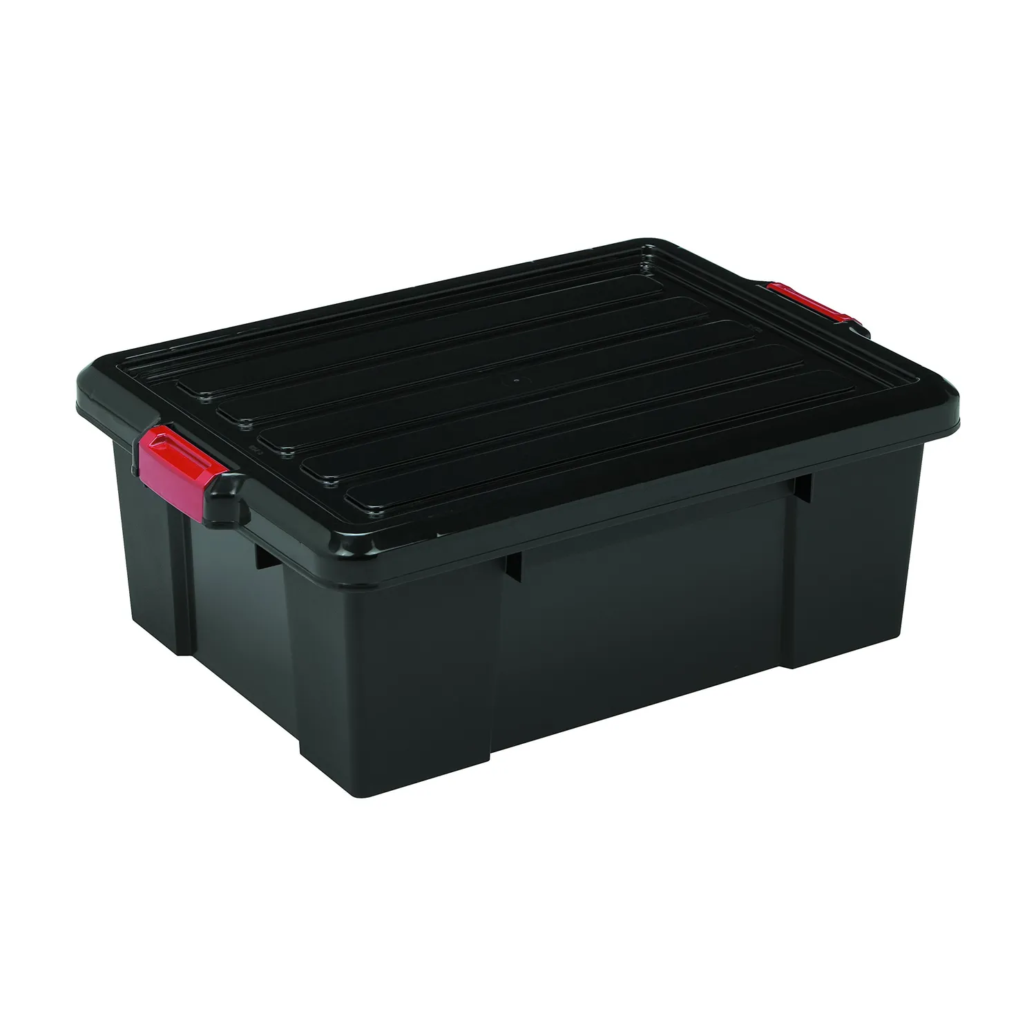 Iris Ohyama SK-430 Aufbewahrungsbox 43L schwarz 3er-Set