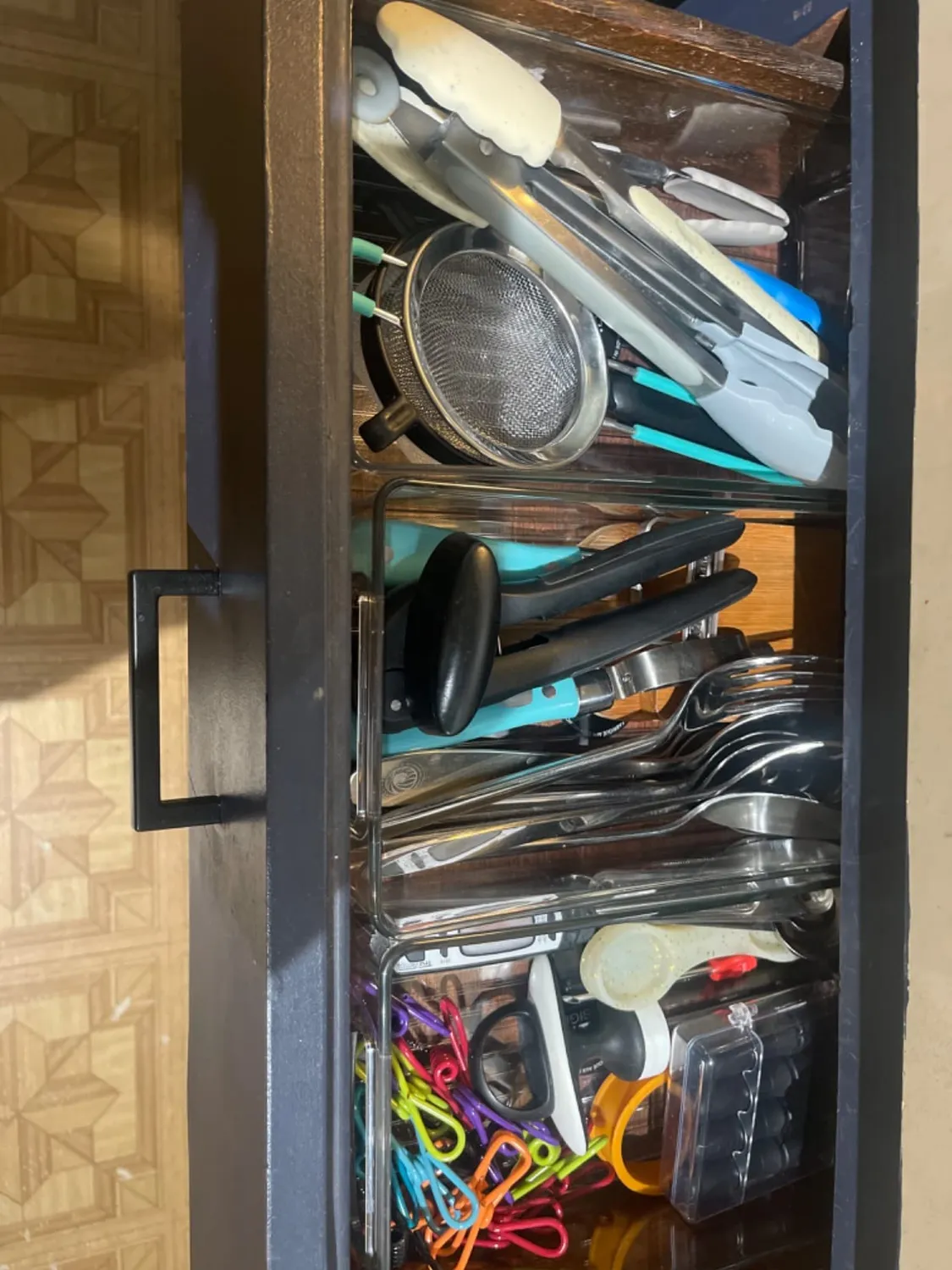 mDesign Ablagebox mit Griffen transparent 4er-Set Bad