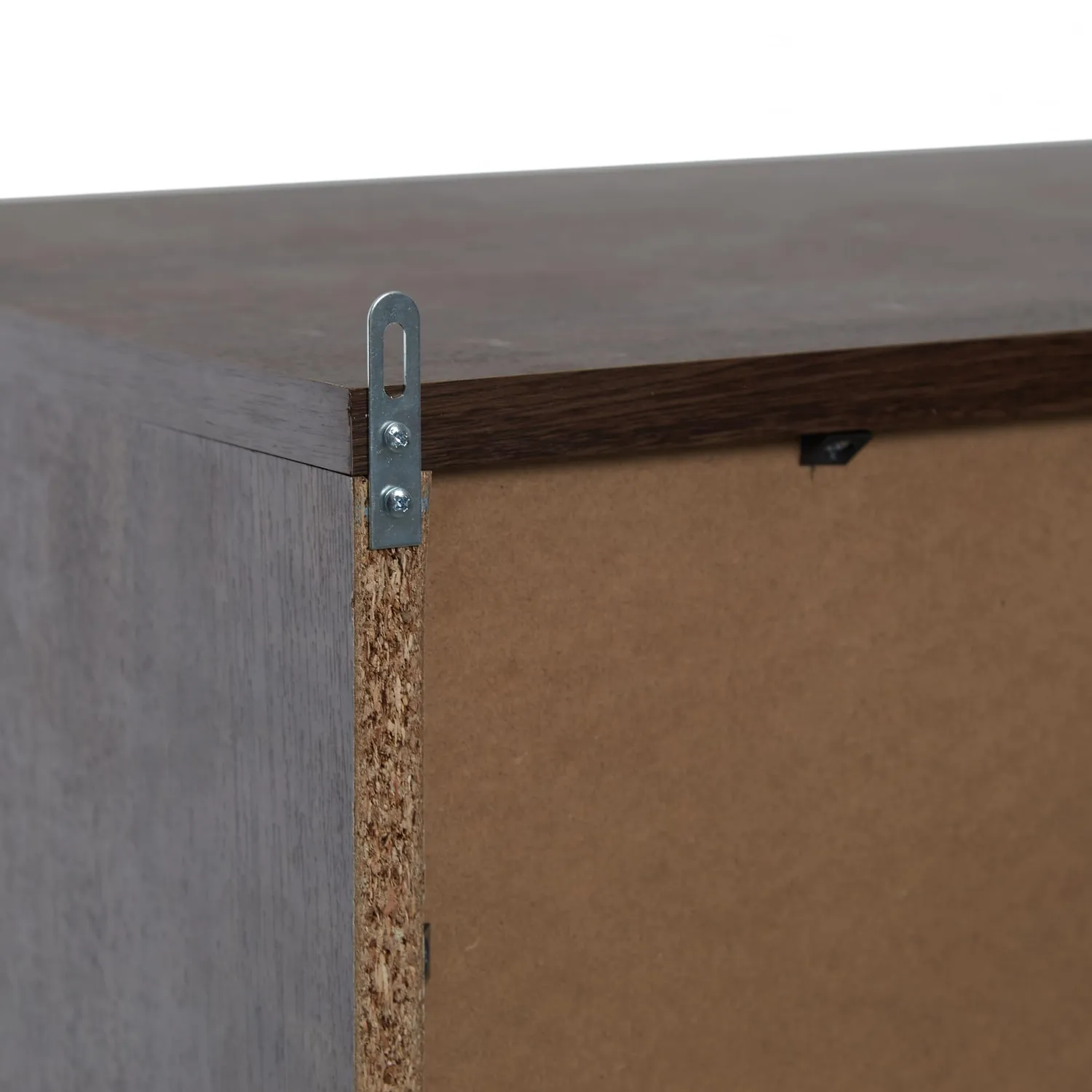 Iris Ohyama Wooden Chest WCH-590 Kommode braun 4 Schubladen