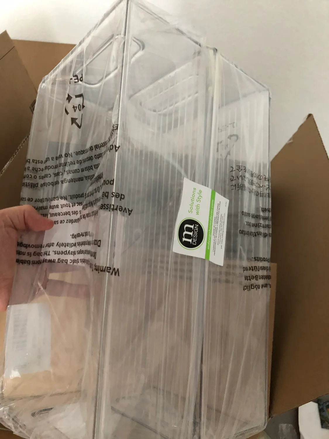 mDesign Aufbewahrungsbehälter 2 Stück transparent BPA-frei