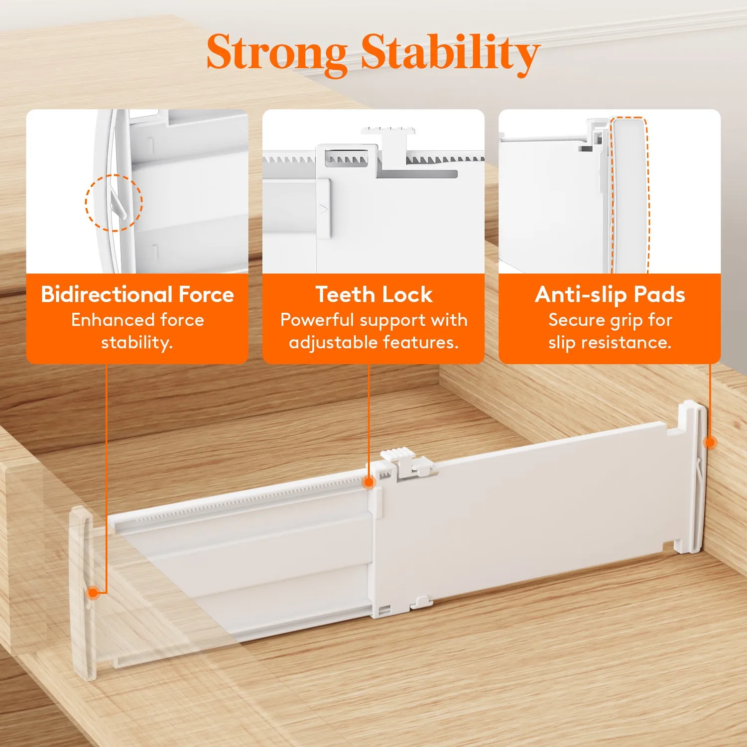 Lifewit Schubladenteiler verstellbar 9er Pack ABS
