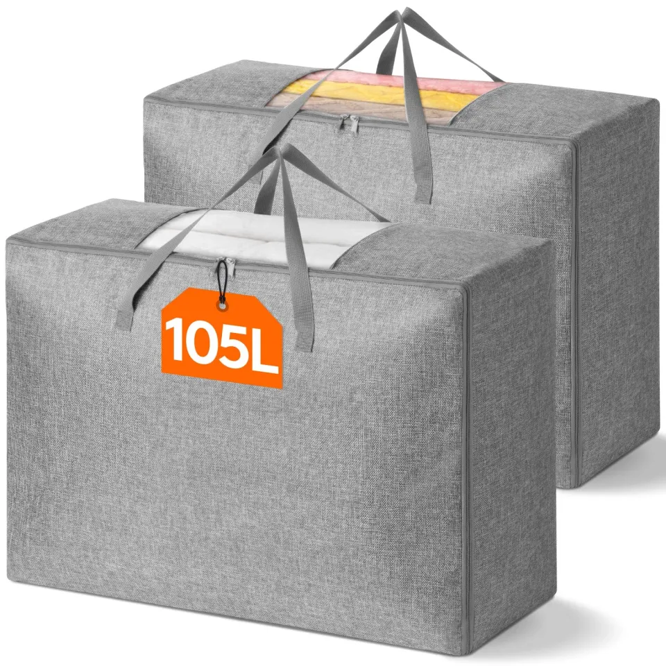 Lifewit Aufbewahrungstasche 105L 2er mit Sichtfenster