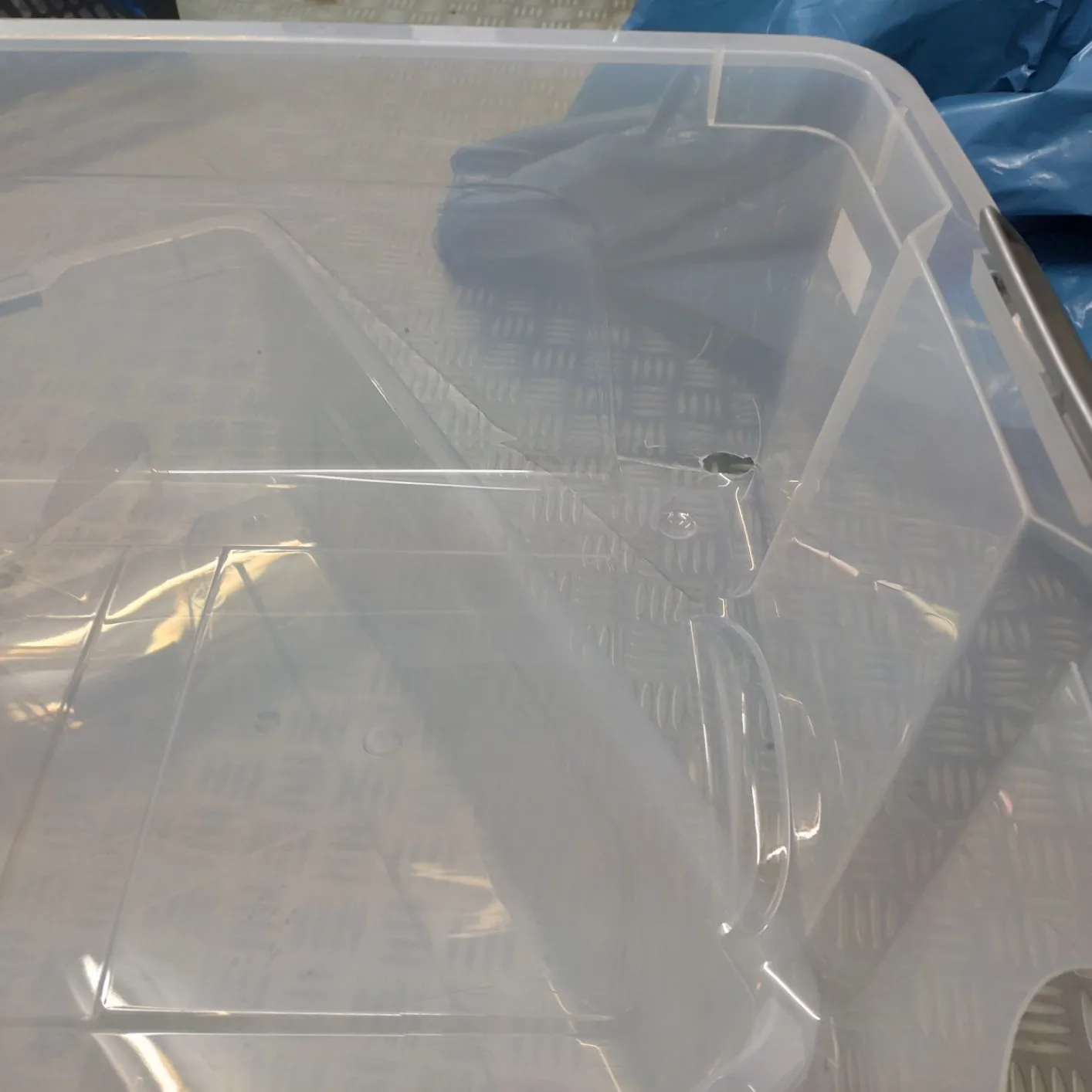 Iris Ohyama NTB-45 Aufbewahrungsbox Silber 4x45L mit Deckel