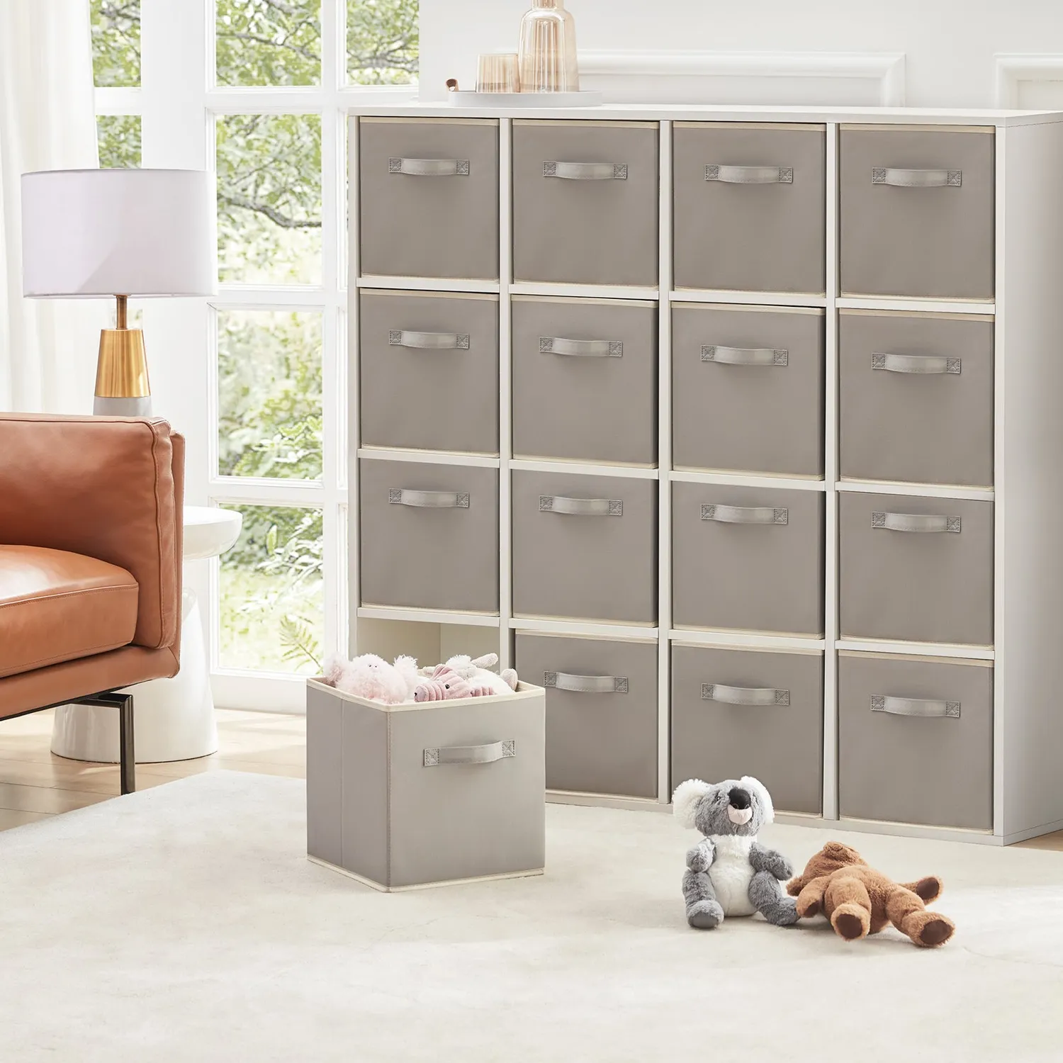 Lifewit Storage Cubes Stoffbox 16er 28cm hellgrau Vlies