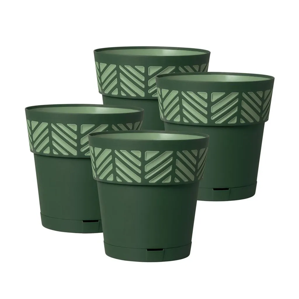 Kreher Orfeo Pflanztöpfe 20 cm 4er-Set mit Wasserspeicher