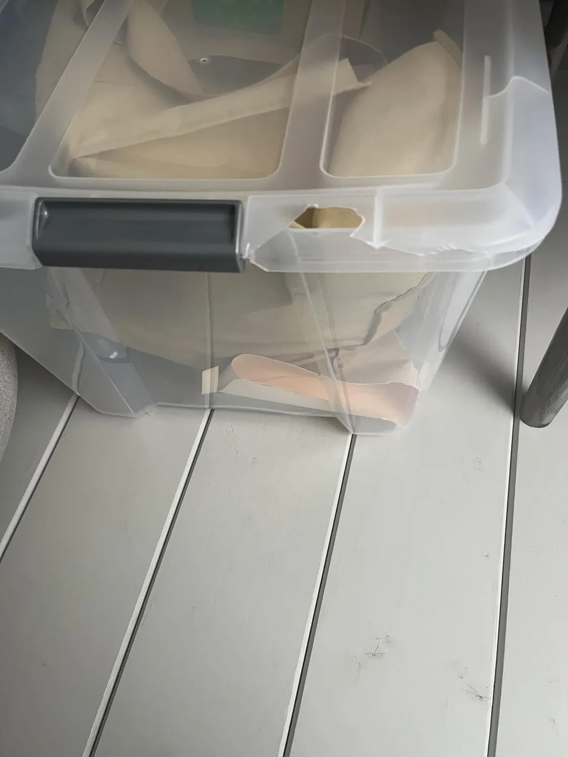 Iris Ohyama Top Box TB-45 Aufbewahrungsbox 45 L 4er-Set transparent