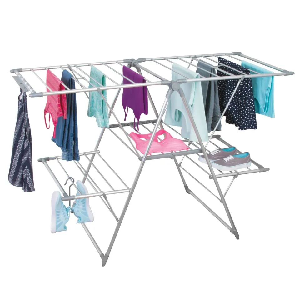 M Design Wäscheständer silber klappbar 157,5 cm