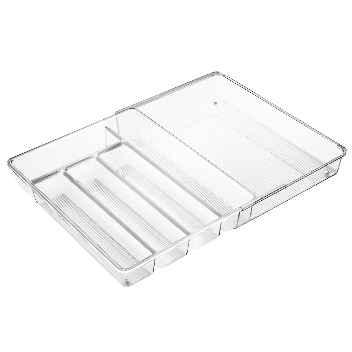 mDesign Besteckeinsatz transparent erweiterbar Schublade