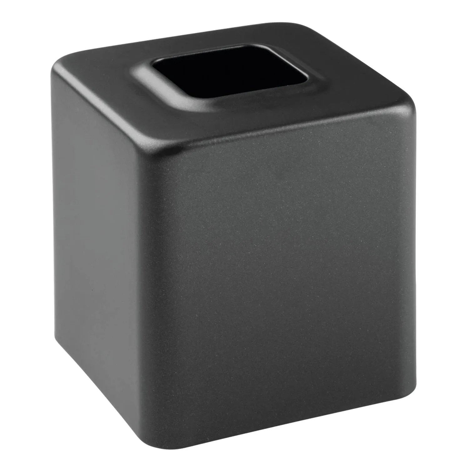 mDesign Taschentuchbox Metall schwarz 13,5 cm