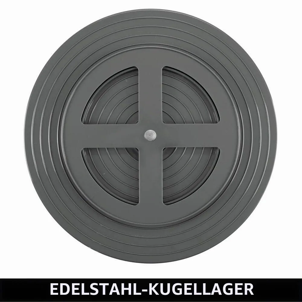 M Design Drehteller Kunststoff Dunkelgrau 29,2 cm drehbar