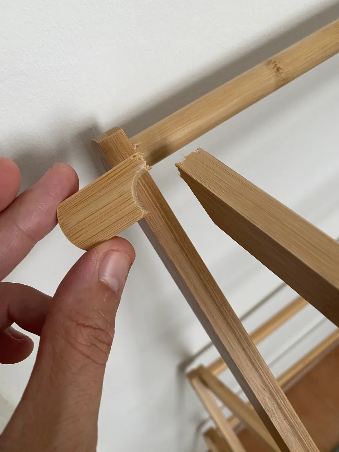 mDesign Wäscheständer Bambus Turmtrockner 3 Ebenen naturfarben