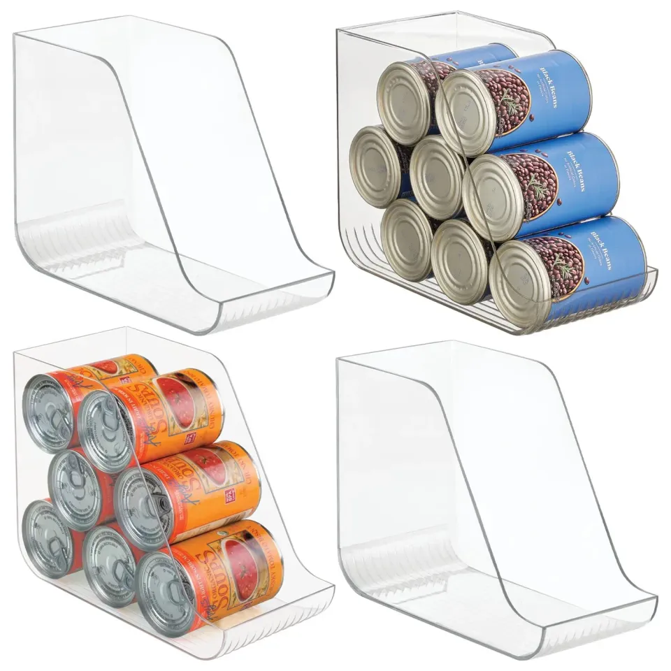 mDesign Dosenorganizer Transparent 4er-Set BPA-frei