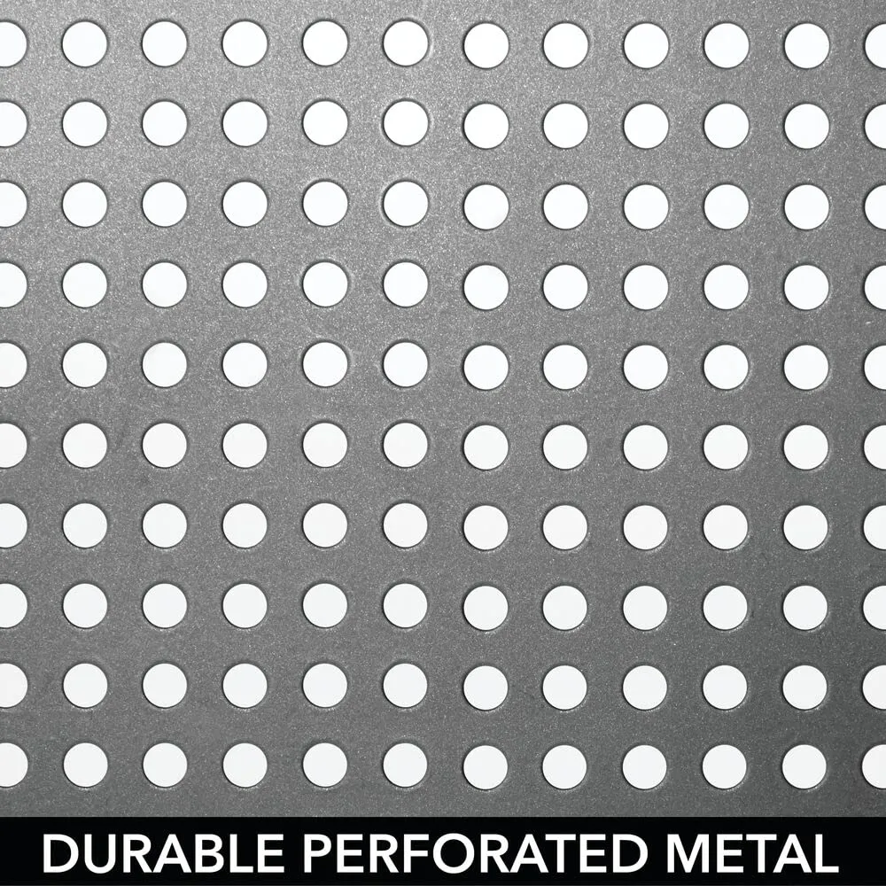 mDesign 02602 Küchenregal 3er Set grau ausziehbar Metall