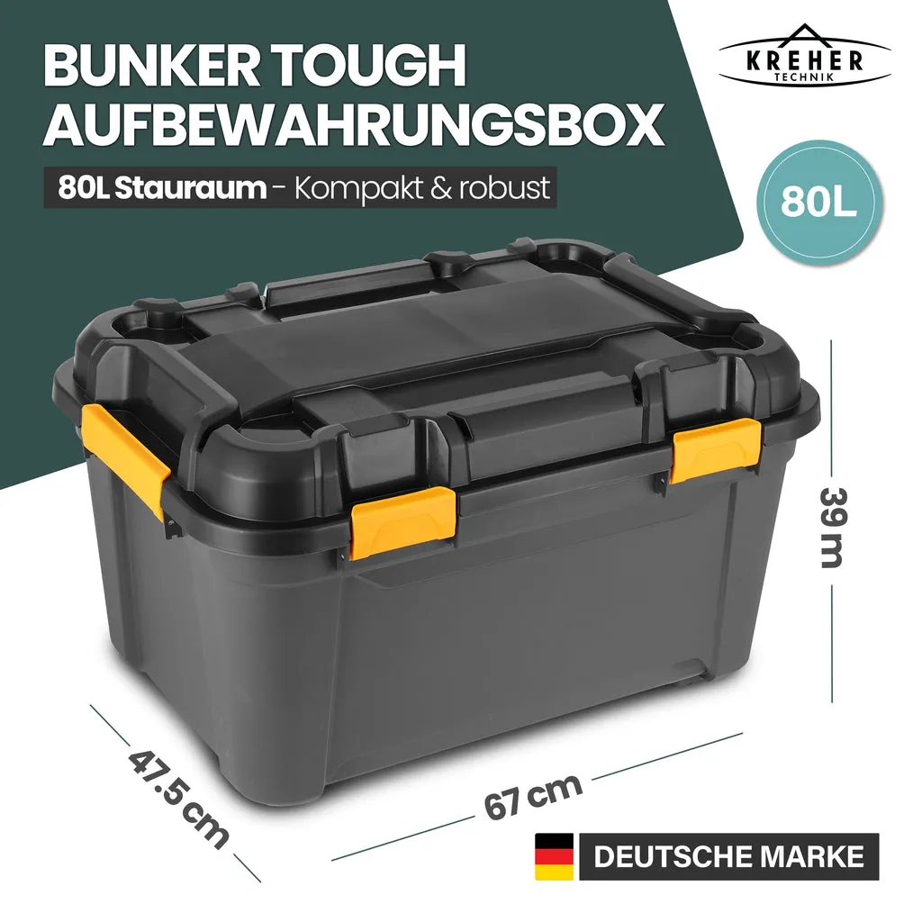 Kreher Bunker Tough Aufbewahrungsbox 55L mit Deckel