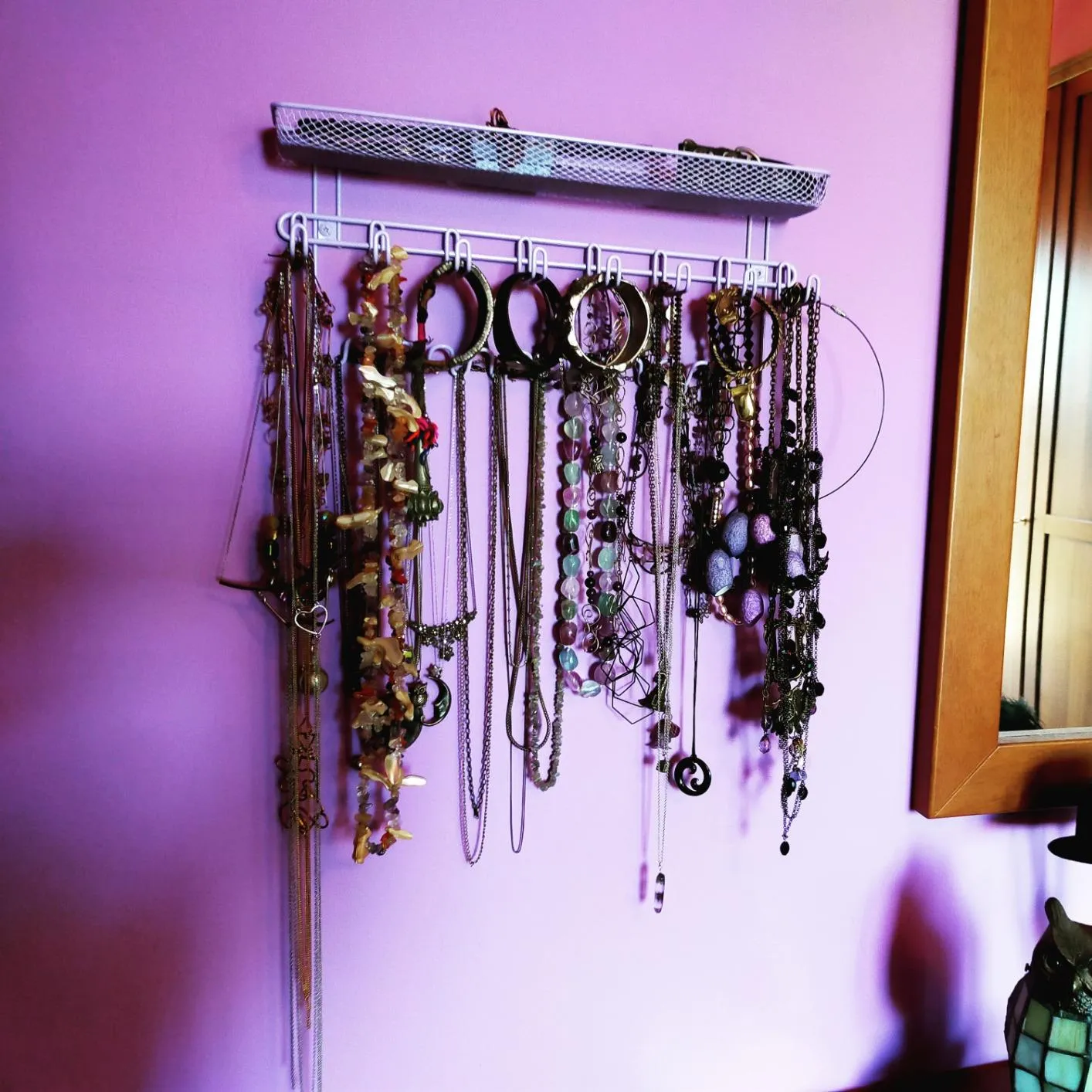 mDesign Schmuckhalter Wand Metall rotgold