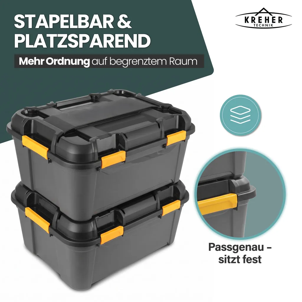 Kreher Bunker Aufbewahrungsbox 120 L wasserdicht schwarz