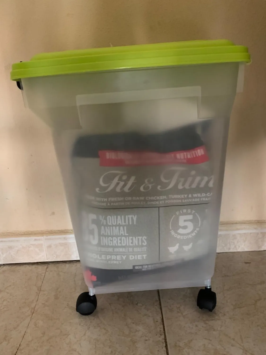 Iris Ohyama ATS-M Futterbox 20L Weiß luftdicht