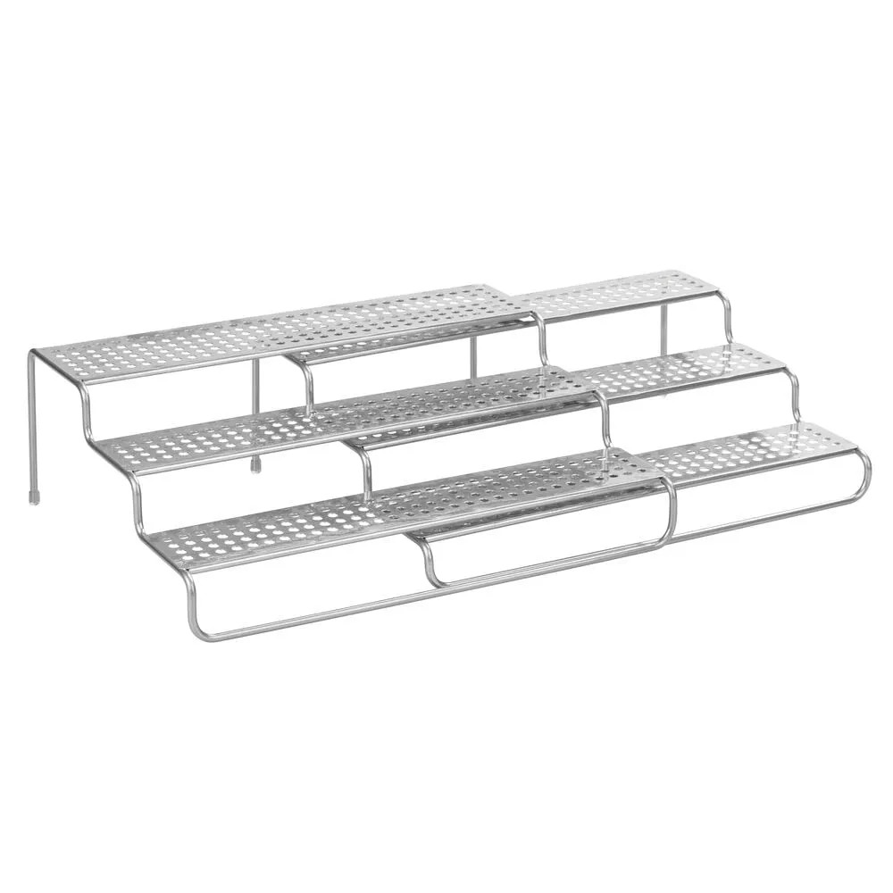 mDesign Gewürzregal ausziehbar Metall silber 35,5 cm