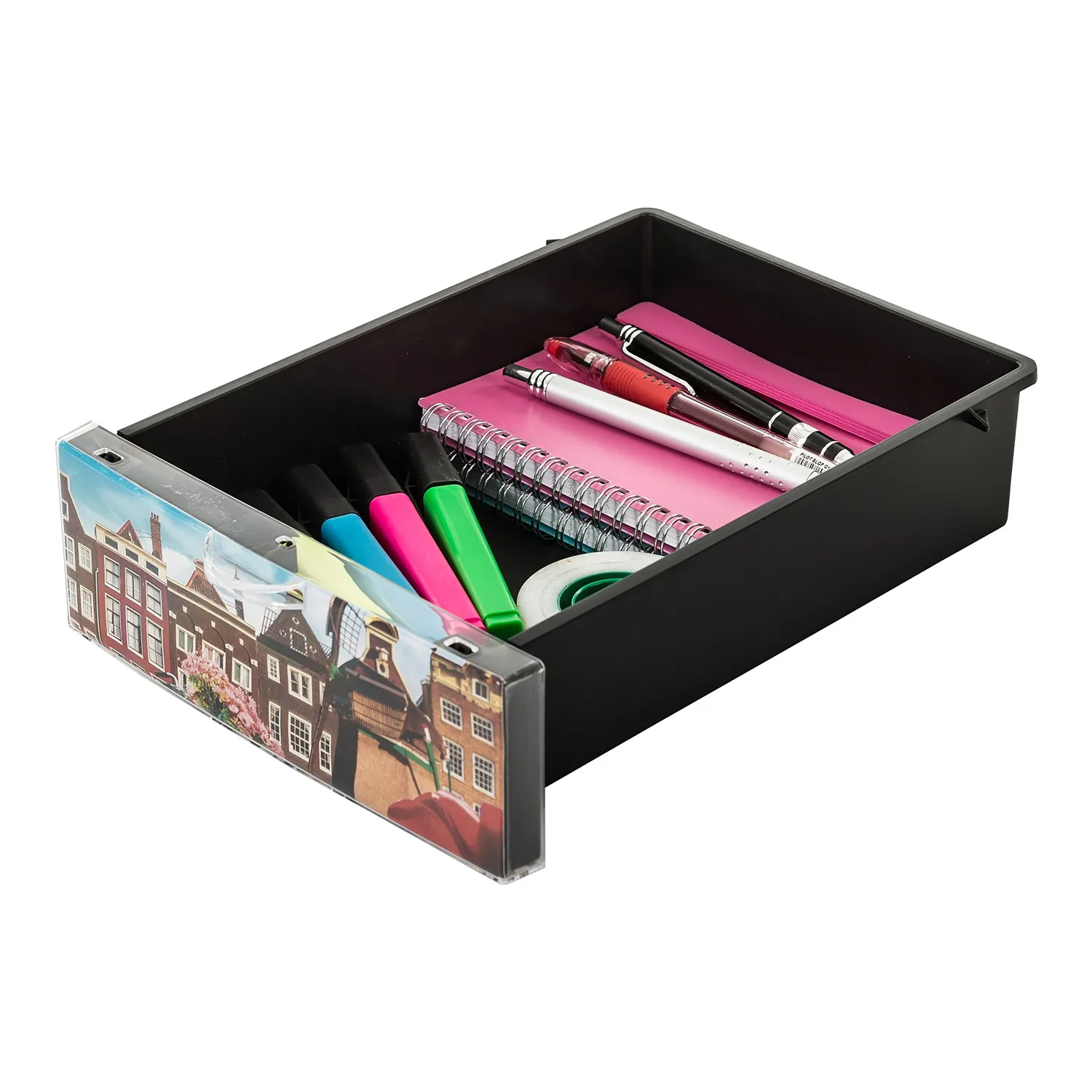 Iris Ohyama SCF-A5 Mini-Schubladenbox Amsterdam 3 Fächer
