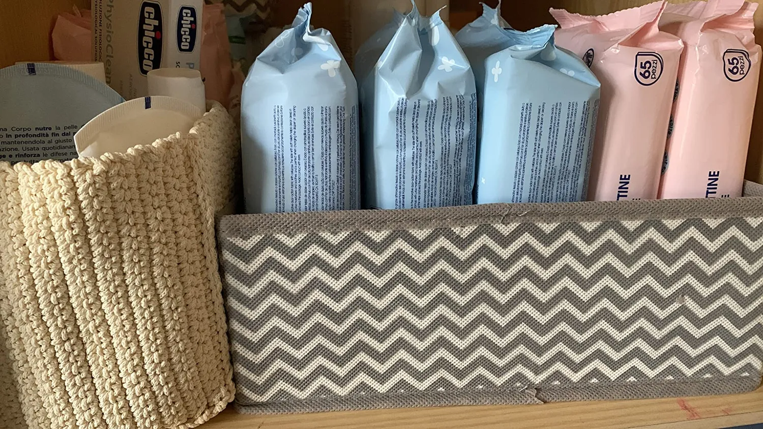 mDesign Aufbewahrungsbox Stoffbox grau Fischgrät 12er-Set