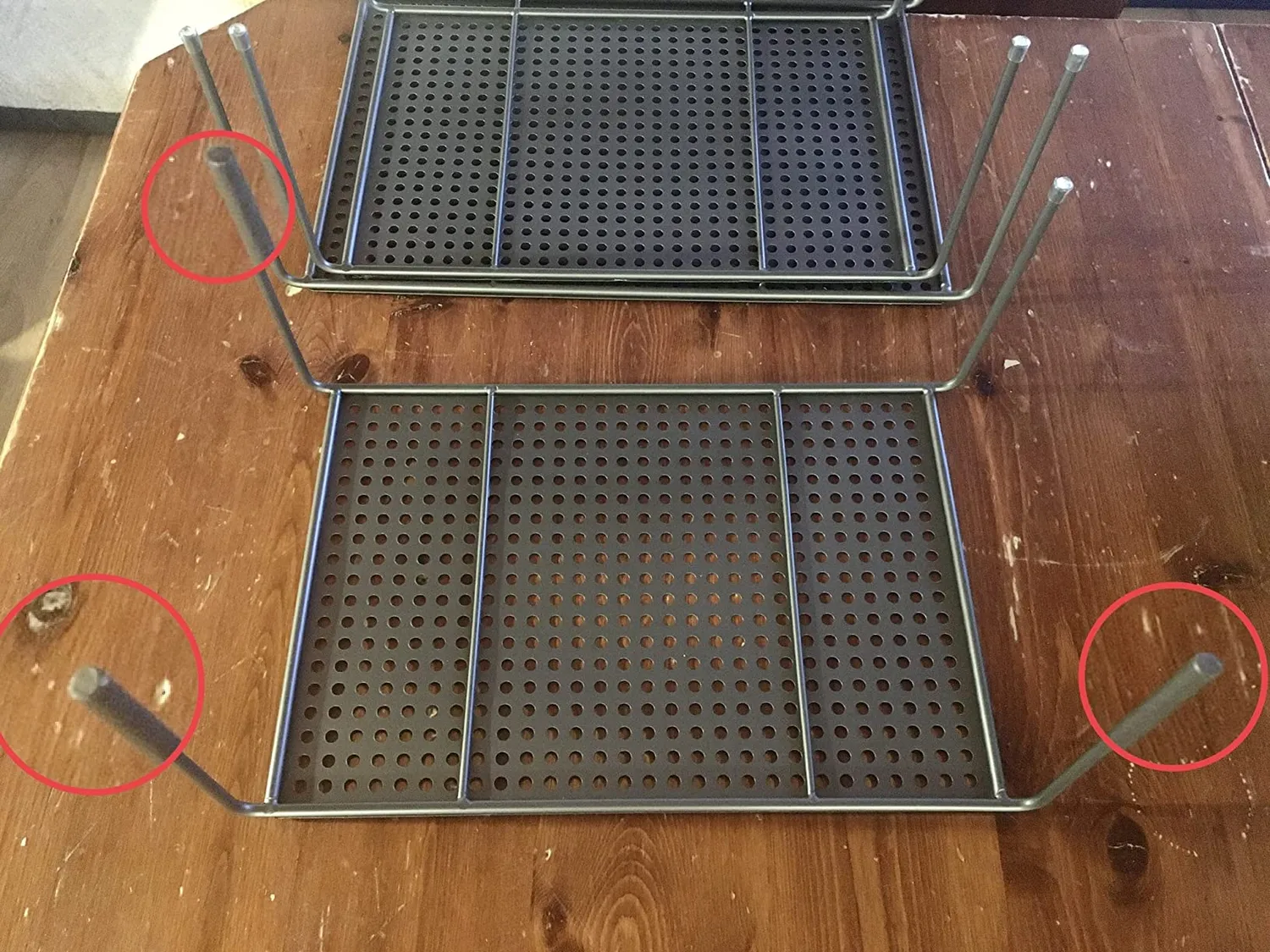 mDesign 02602 Küchenregal 3er Set grau ausziehbar Metall