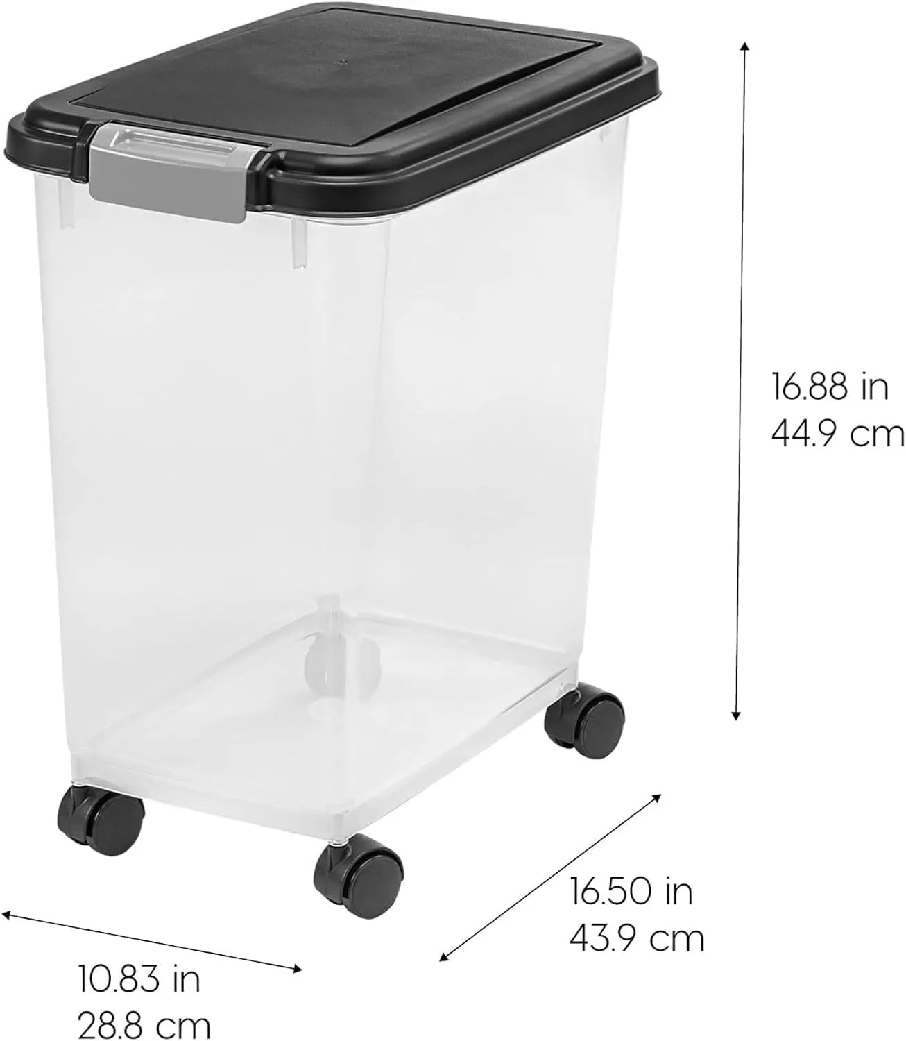 Iris Ohyama MP-8 Futterbox 30L schwarz luftdicht