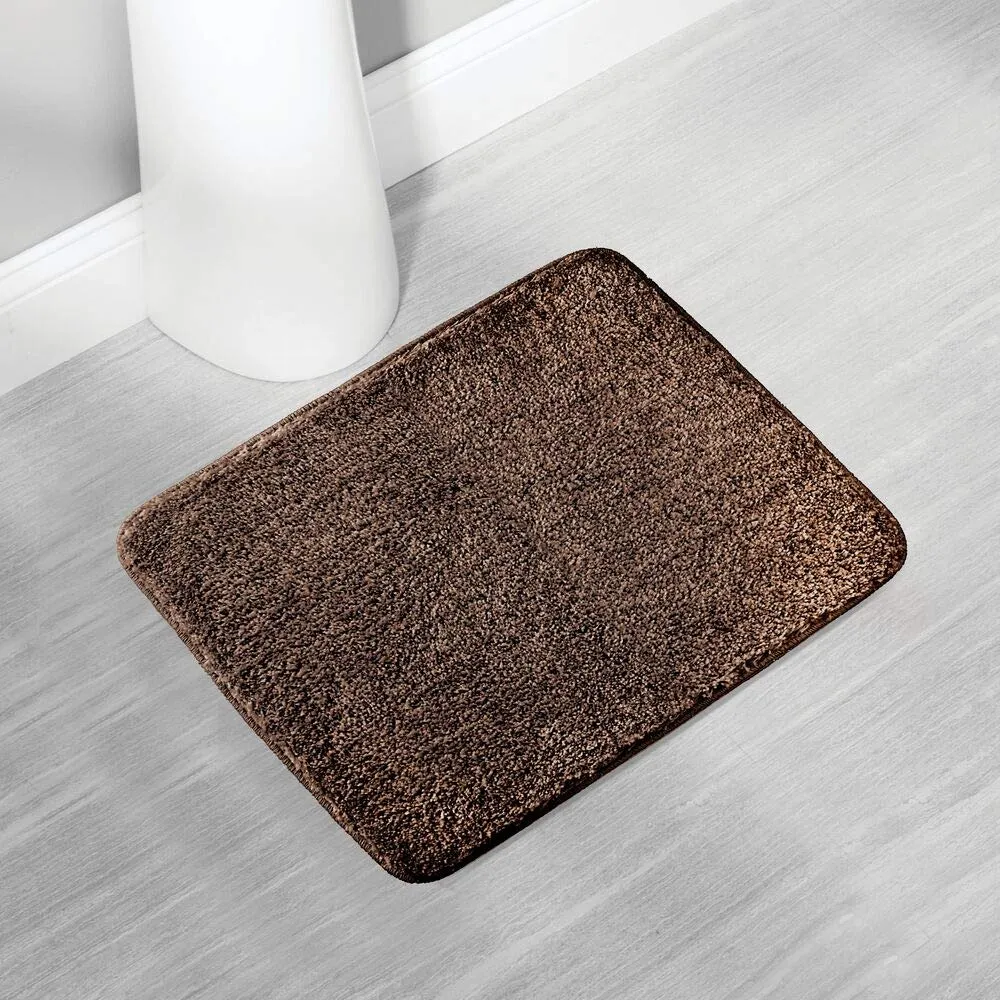 mDesign Badmatte braun Mikrofaser 53x43 rutschfest