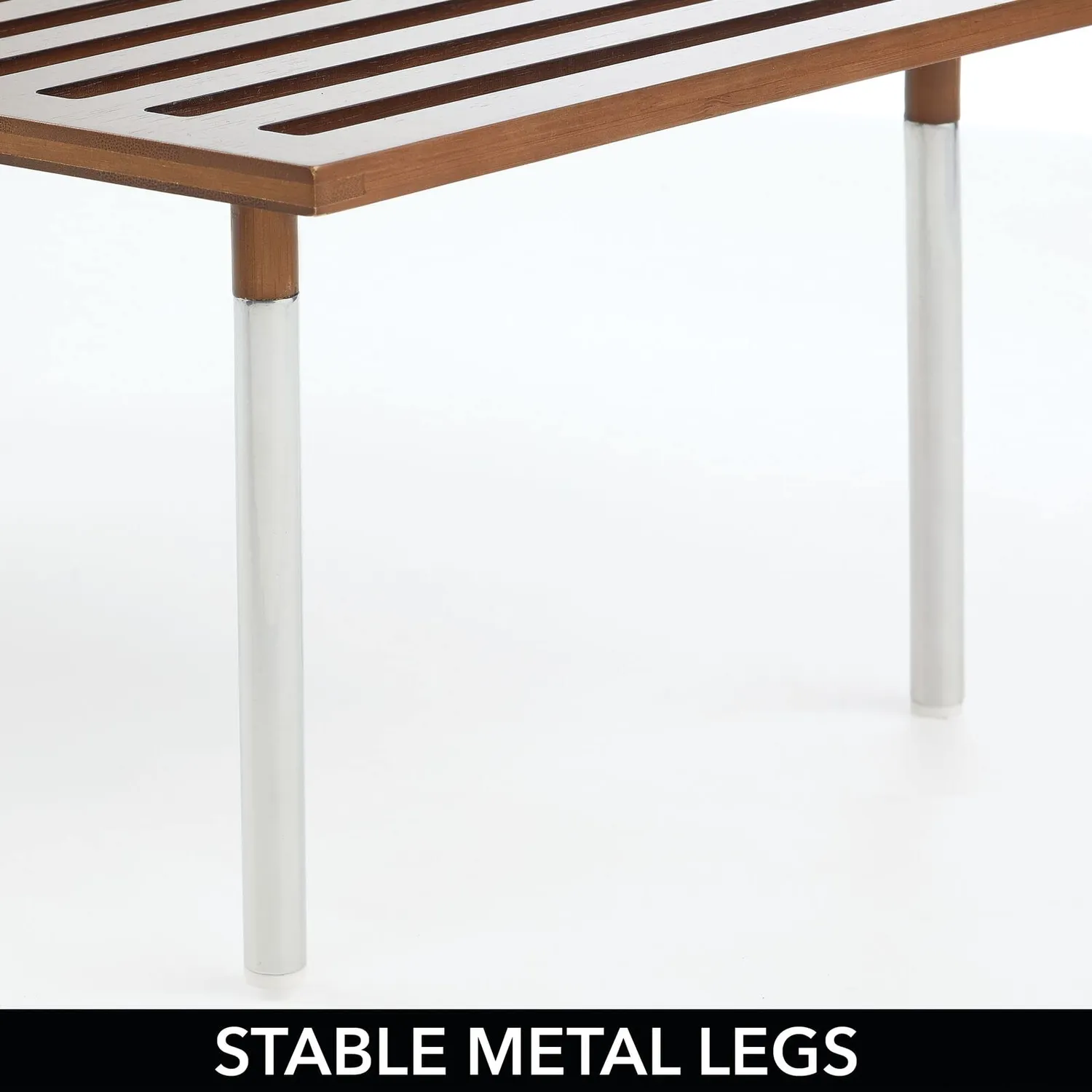 mDesign Küchenregal Bambus Metall 07446MDKEU braun