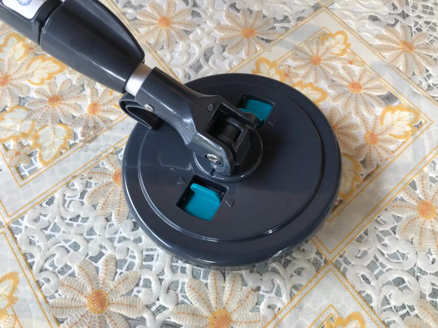 Iris Ohyama KMT-420 Spin Mop grau mit Schleudereimer Set