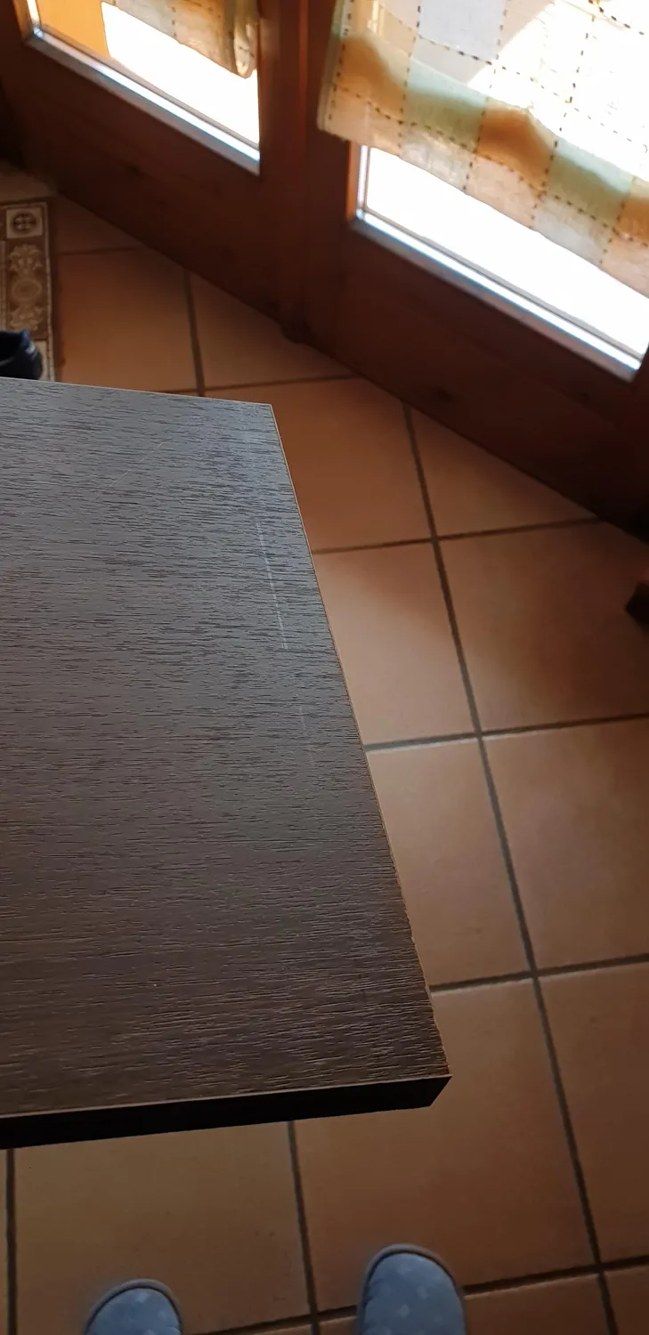Iris Ohyama SDT-L Beistelltisch braun C-Tisch für Sofa Laptop