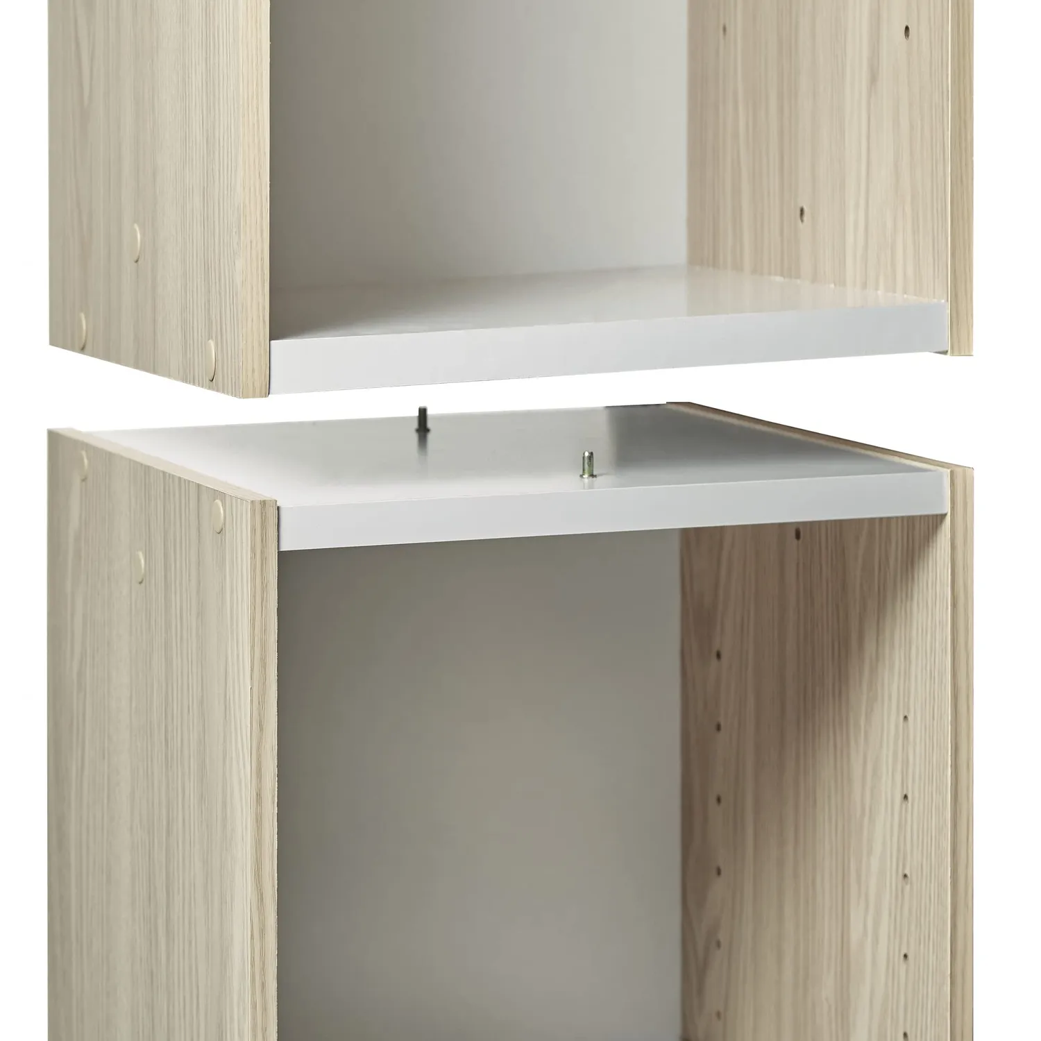 Iris Ohyama UB-9025 Regal 3 Ebenen hellbraun Holz