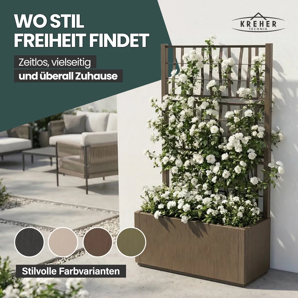 Kreher Ethica XL Spalier 80x36x140 Taupe 2er Set