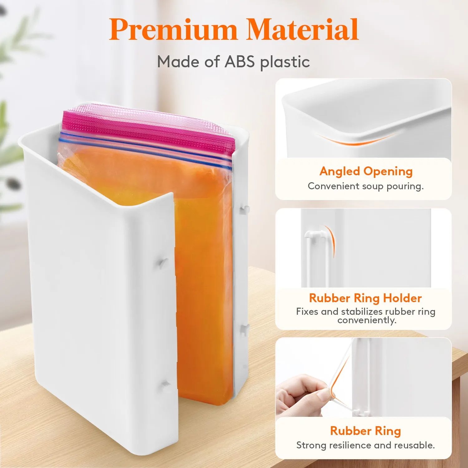 Lifewit Gefrierbehälter 1 Quart eckig 3er Pack