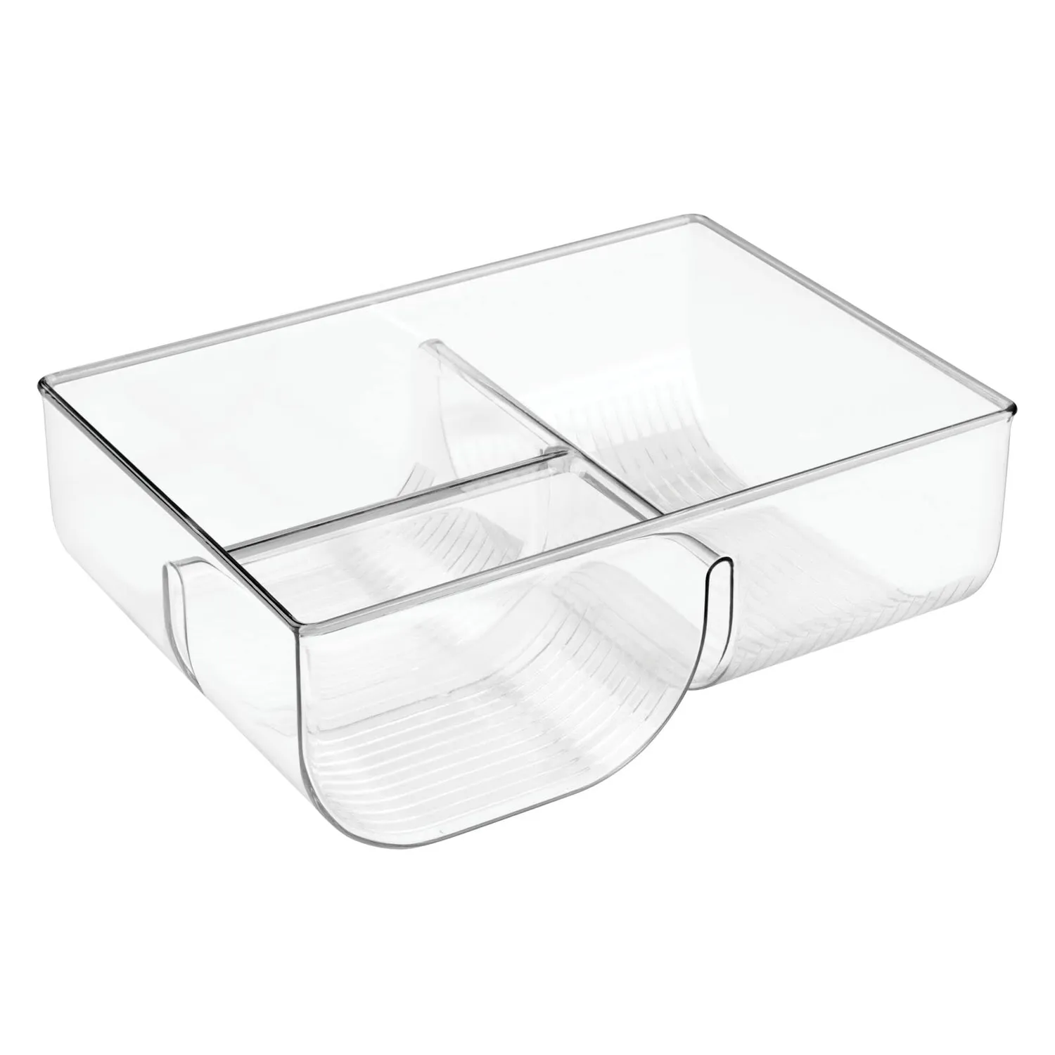 mDesign Deckelhalter 2er-Set durchsichtig Kunststoff stehend