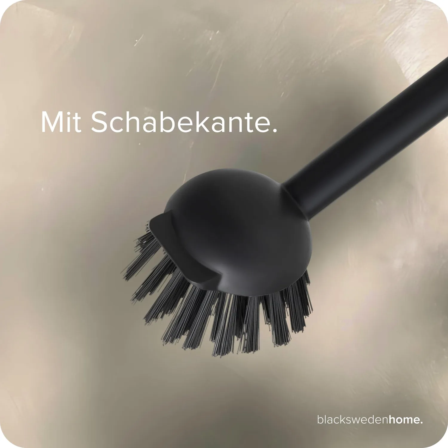 blackswedenhome Spülbürste Geschirrbürste schwarz 2 Stück hart