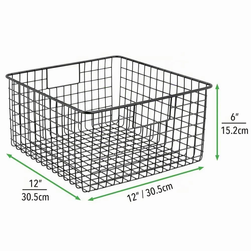 M Design Schreibtisch Organizer Gitterbox 4er-Set schwarz