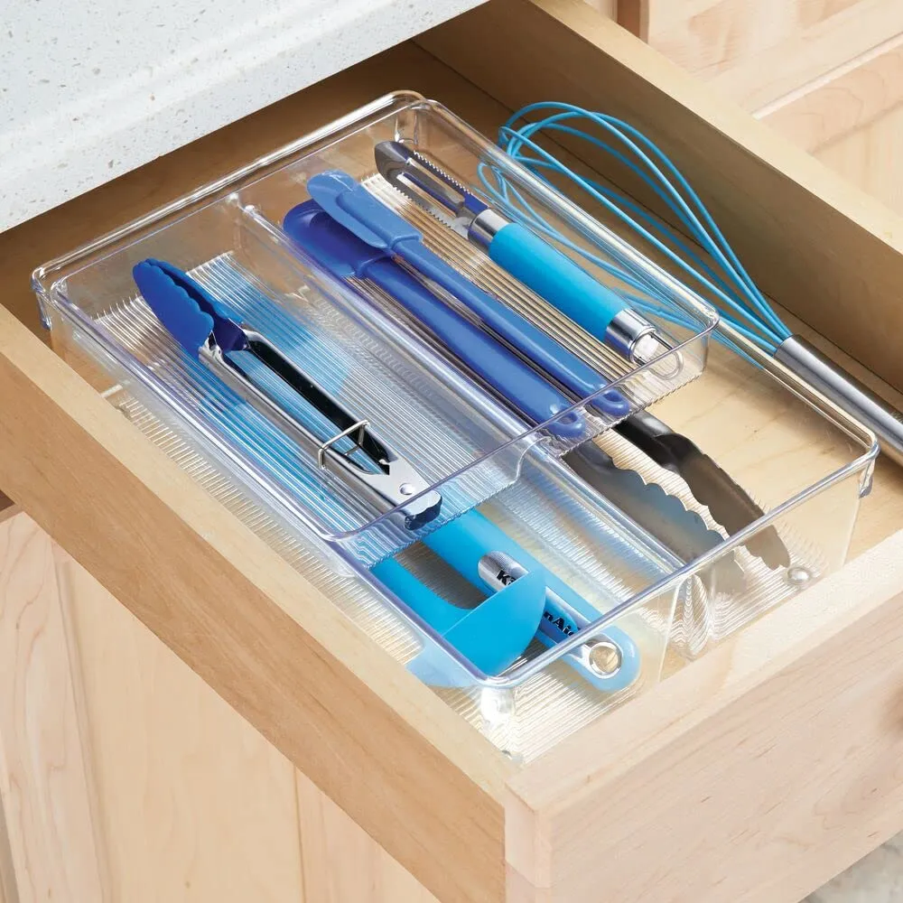 mDesign Schubladen Organizer Besteckeinsatz 30,5cm 4 Fächer