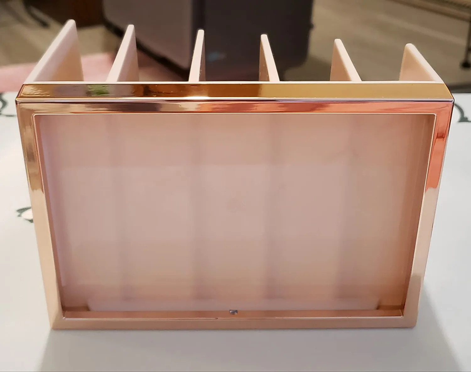 mDesign Kosmetik Organizer Schminkaufbewahrung transparent 5 Fächer