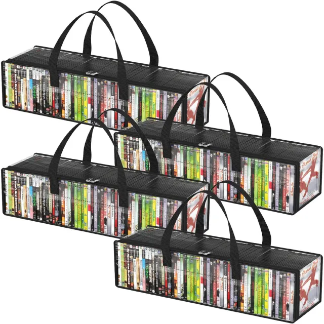 Lifewit CD Aufbewahrungstasche 4er Pack transparent