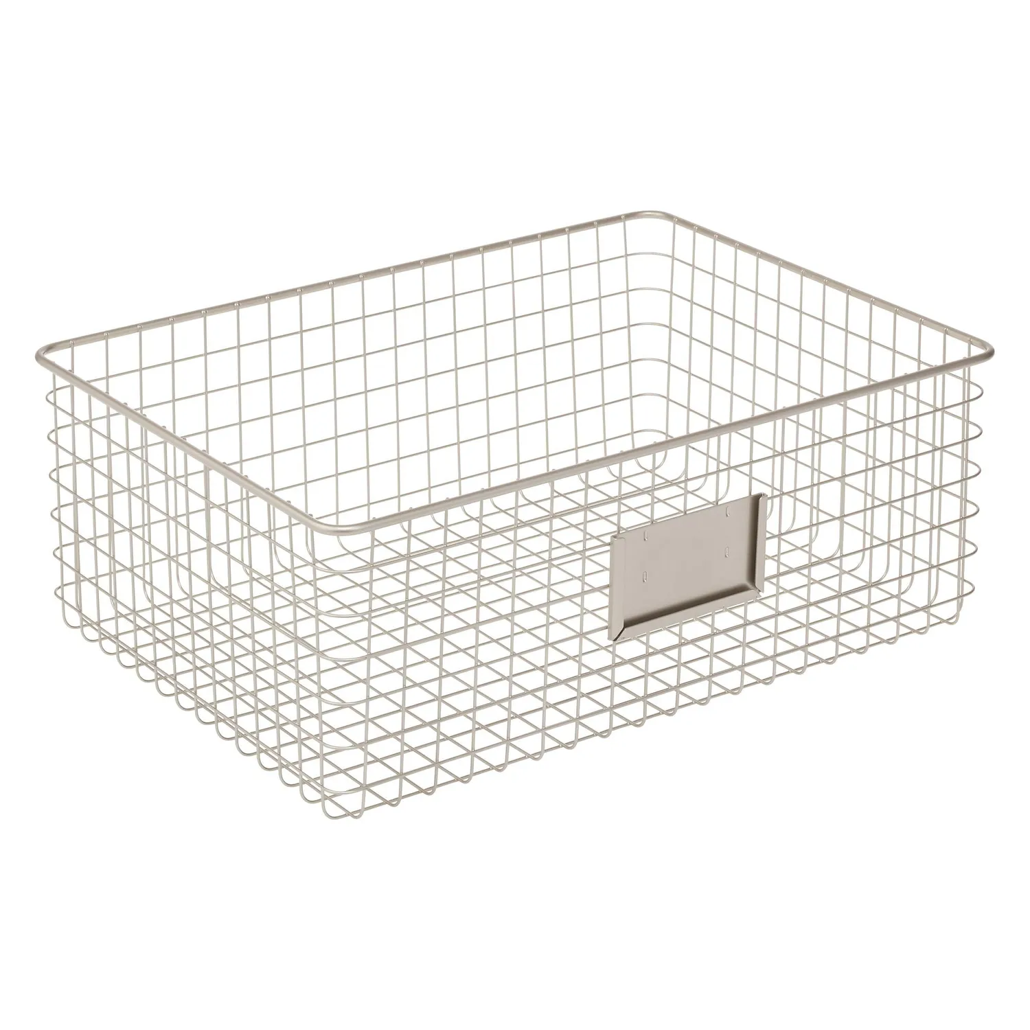 M Design Allzweckkorb Metall Drahtkorb 4er-Set mattsilber